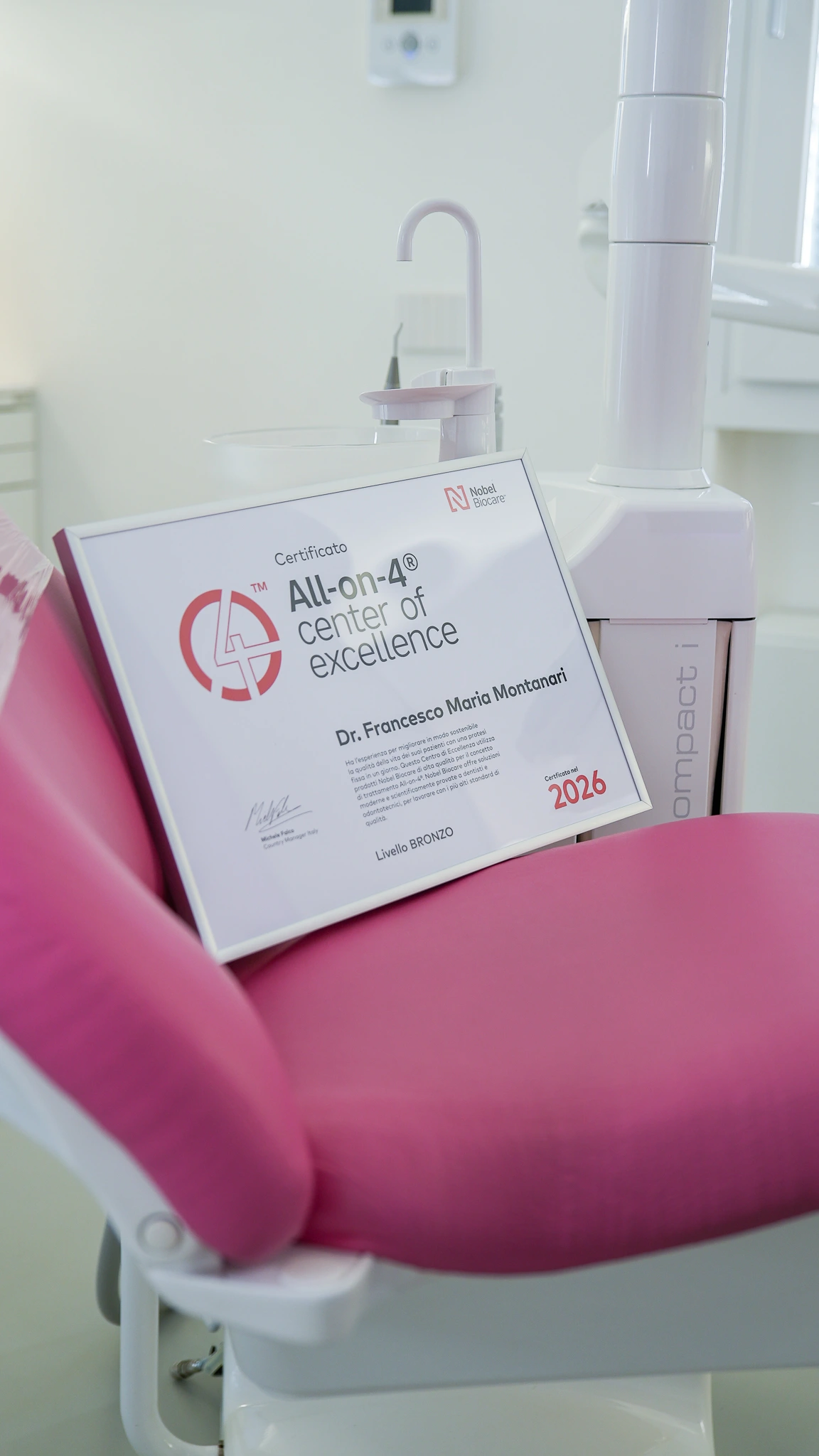 Certificato All-on-4 Center of Excellence